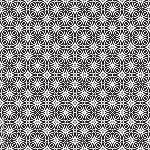 Vector seamless models. Modern stylish texture. Composition from regularly repeating geometrical element. Monochrome, simple. Vector illustrations.