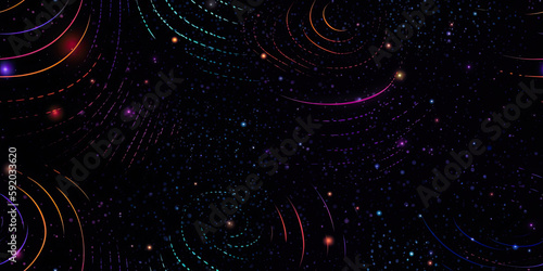 Abstract Tiled Space Travel Background