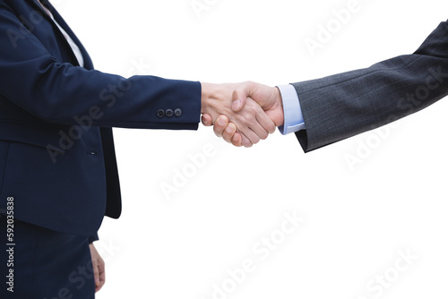 Entrepreneurs shaking hands
