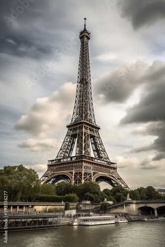 The Eiffel Tower in Paris France , generative artificial intelligence