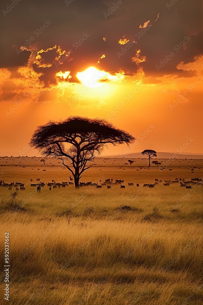 The Serengeti National Park in Tanzania , generative artificial intelligence
