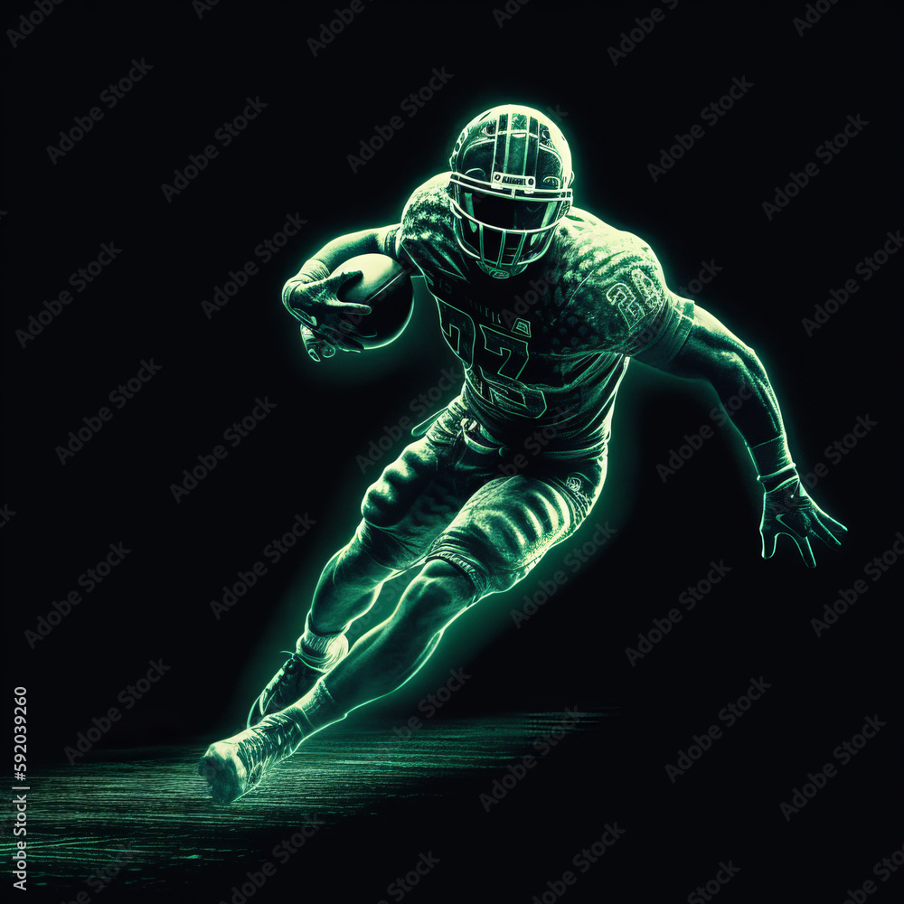 3d render of a football player 3d render of a football player