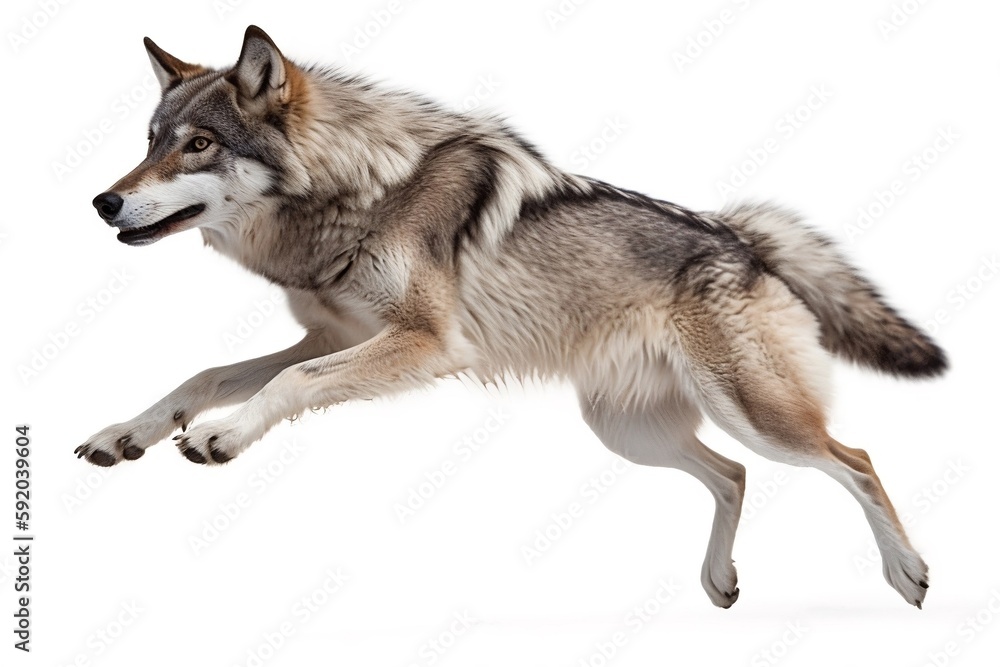 wolf isolated on white background wolf isolated on white background