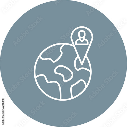 Citizenship Multicolor Circle Line Inverted Icon