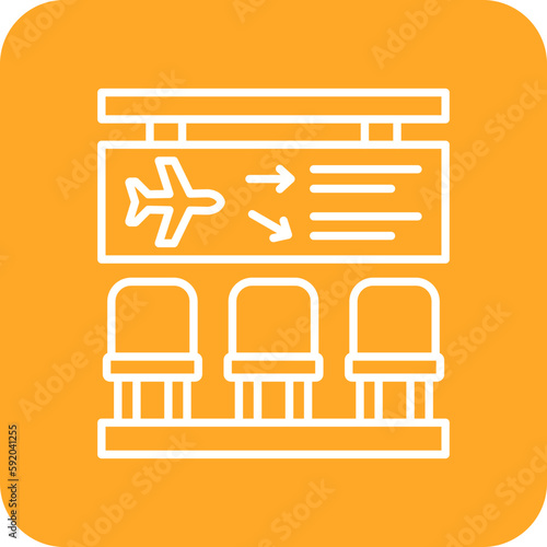 Waiting room Multicolor Round Corner Line Inverted Icon