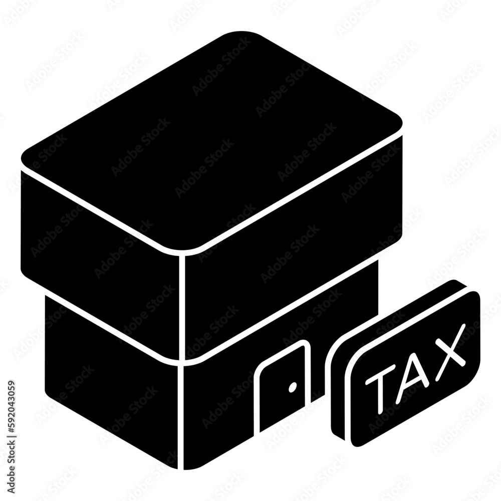 Perfect design icon of home tax Perfect design icon of home tax