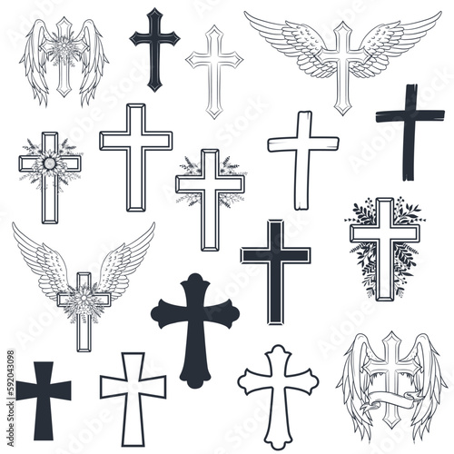 set of crosses
