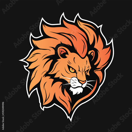 lion head illustration