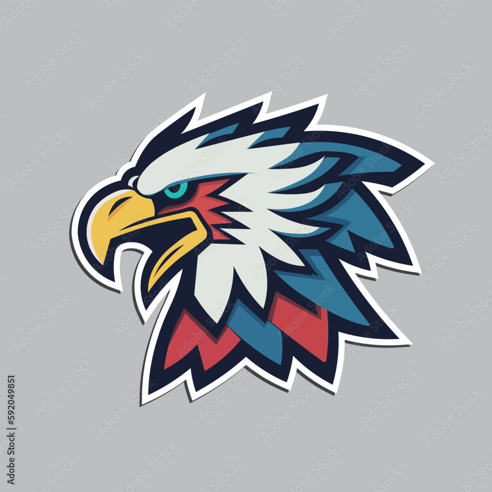 Obraz premium american eagle with american flag