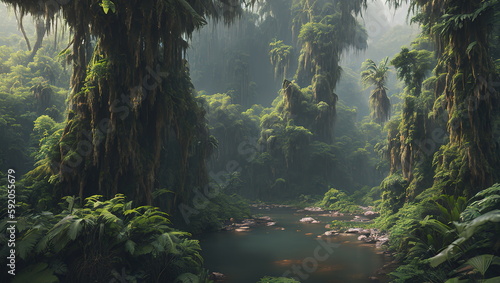 Rain Forest - Generative AI © Marcus