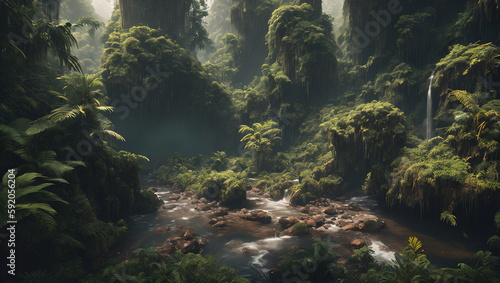 Rain Forest, Generated AI