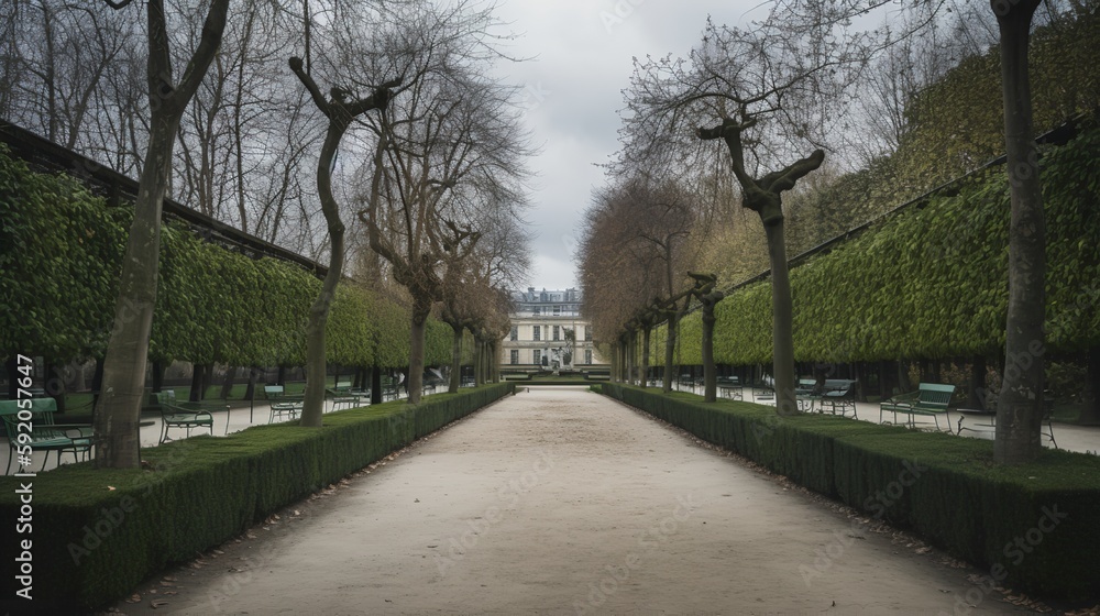 Fototapeta premium Exploring the Beauty of Parisian Gardens