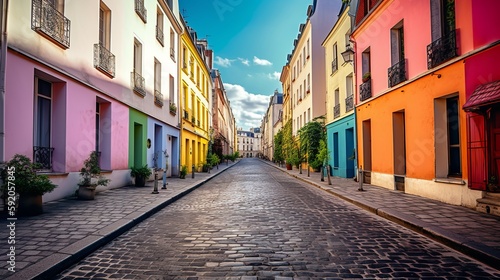 Rue Crémieux - The Most Colorful Street in Paris © Emojibb.Family