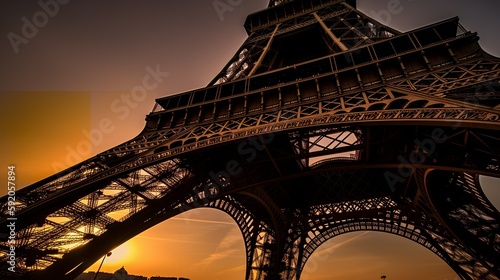 The Eiffel Tower at Sunset © Emojibb.Family
