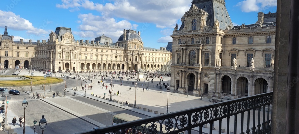 Museum exhibits from the Louvre in Paris, photo and video. Stock Photo ...