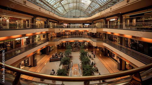 shopping mall created with Generative AI technology.