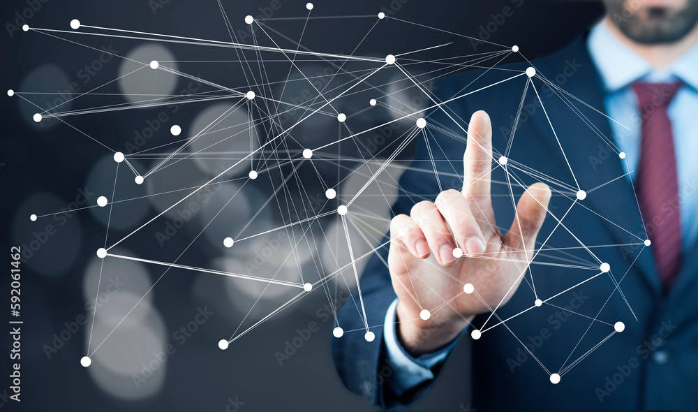 Global network. Blockchain. illustration. Neural networks and artificial intelligence Global network. Blockchain. illustration. Neural networks and artificial intelligence