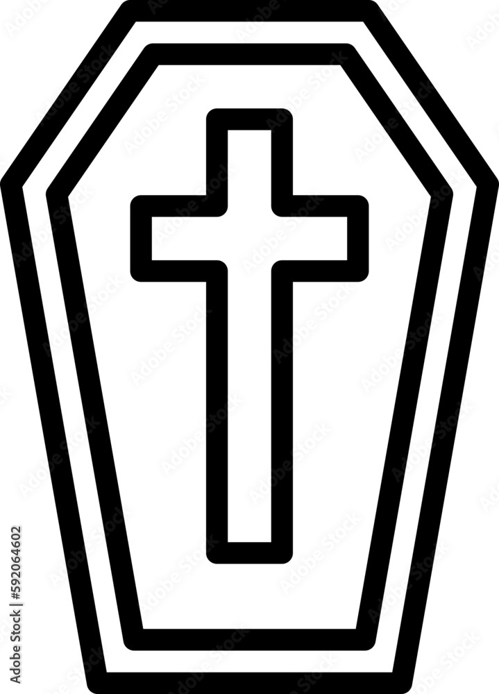 Obraz premium coffin icon