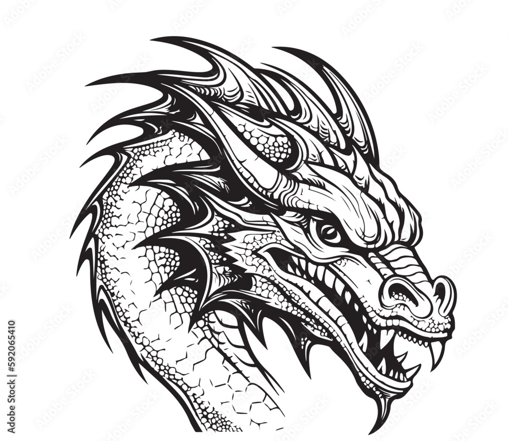 FREE 9+ Dragon Drawings in AI