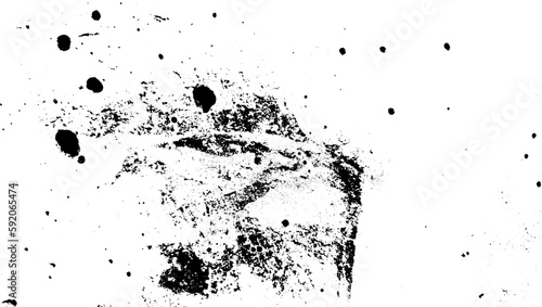 Black ink splat texture grunge 5 PNG. 