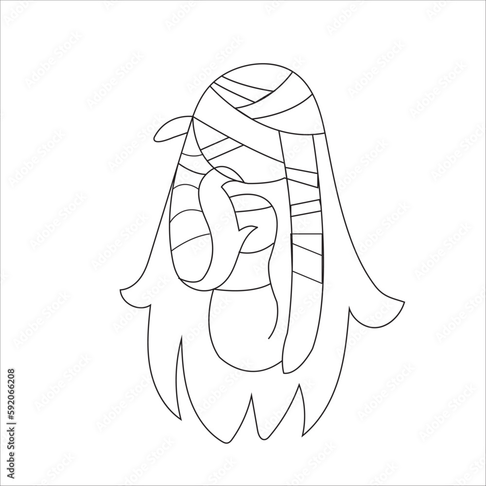 Voodoo Coloring Page for adult Stock Vector | Adobe Stock