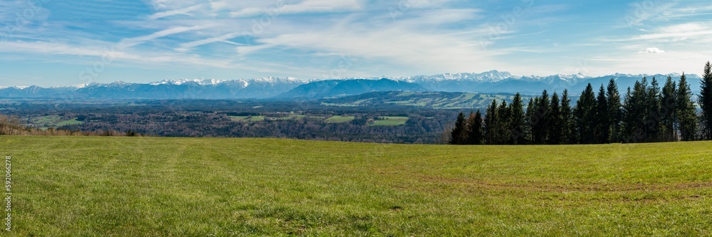 Alpenpanorama vom Hoher Peißenberg