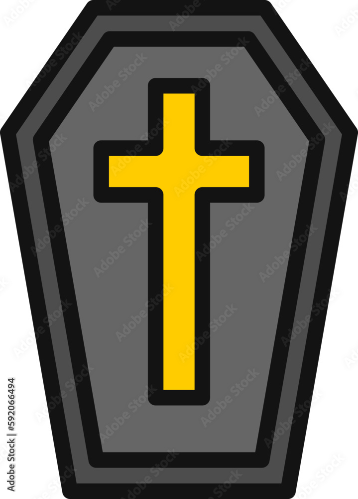Obraz premium coffin icon