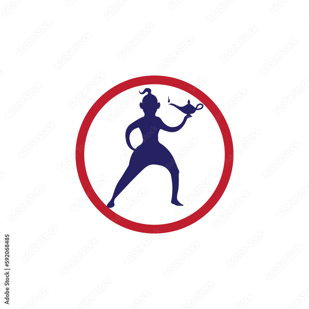 Genie Logo Design. Magic Fantasy genie concept logo.
genie with action with lamp vector template. Genie Logo Design. Magic Fantasy genie concept logo.
genie with action with lamp vector template.