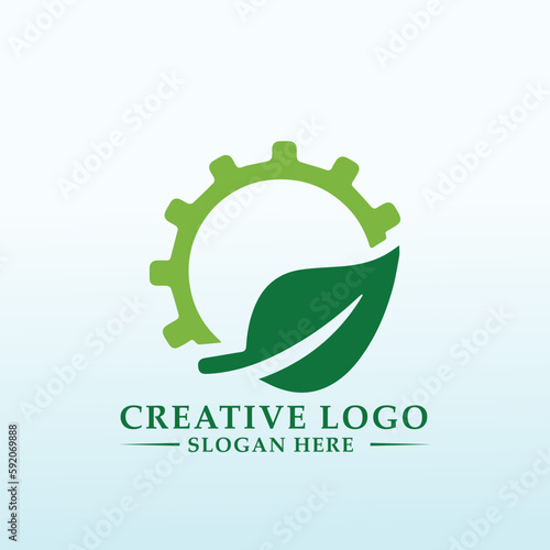 Robotics and Plants into a logo for Green Workforce