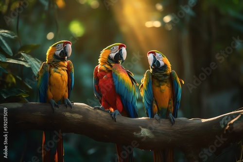 blue and yellow macaw © RJ.RJ. Wave
