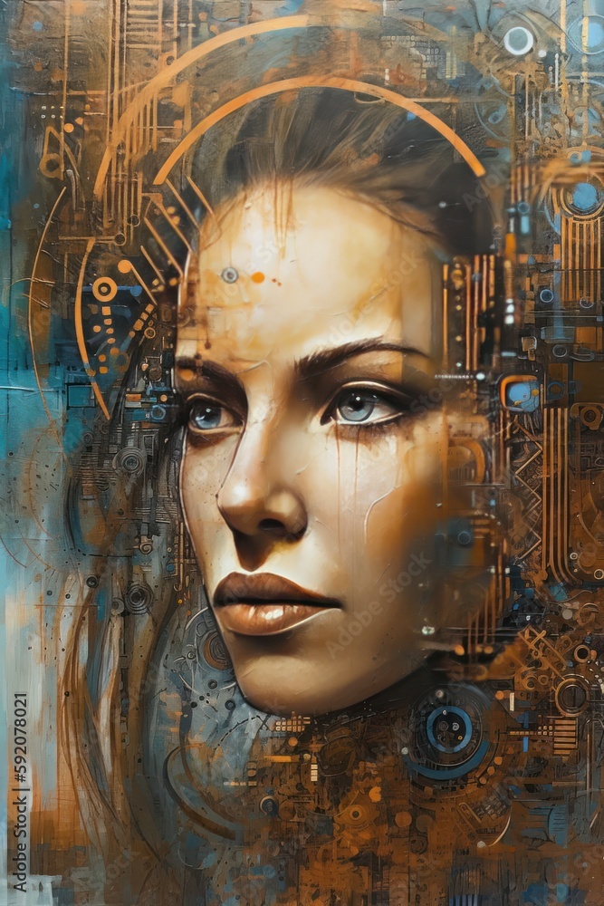Technology and human. Generative AI Technology and human. Generative AI
