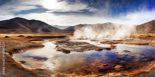 The Tatio Geyser Field: Nature's Geothermal Spectacle - generative ai