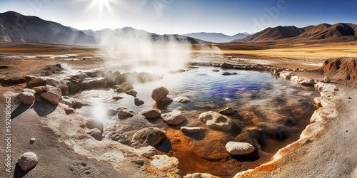 The Tatio Geyser Field: Nature's Geothermal Spectacle - generative ai