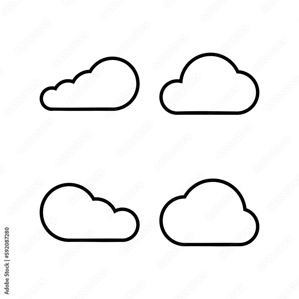 Cloud icon vector illustration. cloud sign and symbol Cloud icon vector illustration. cloud sign and symbol