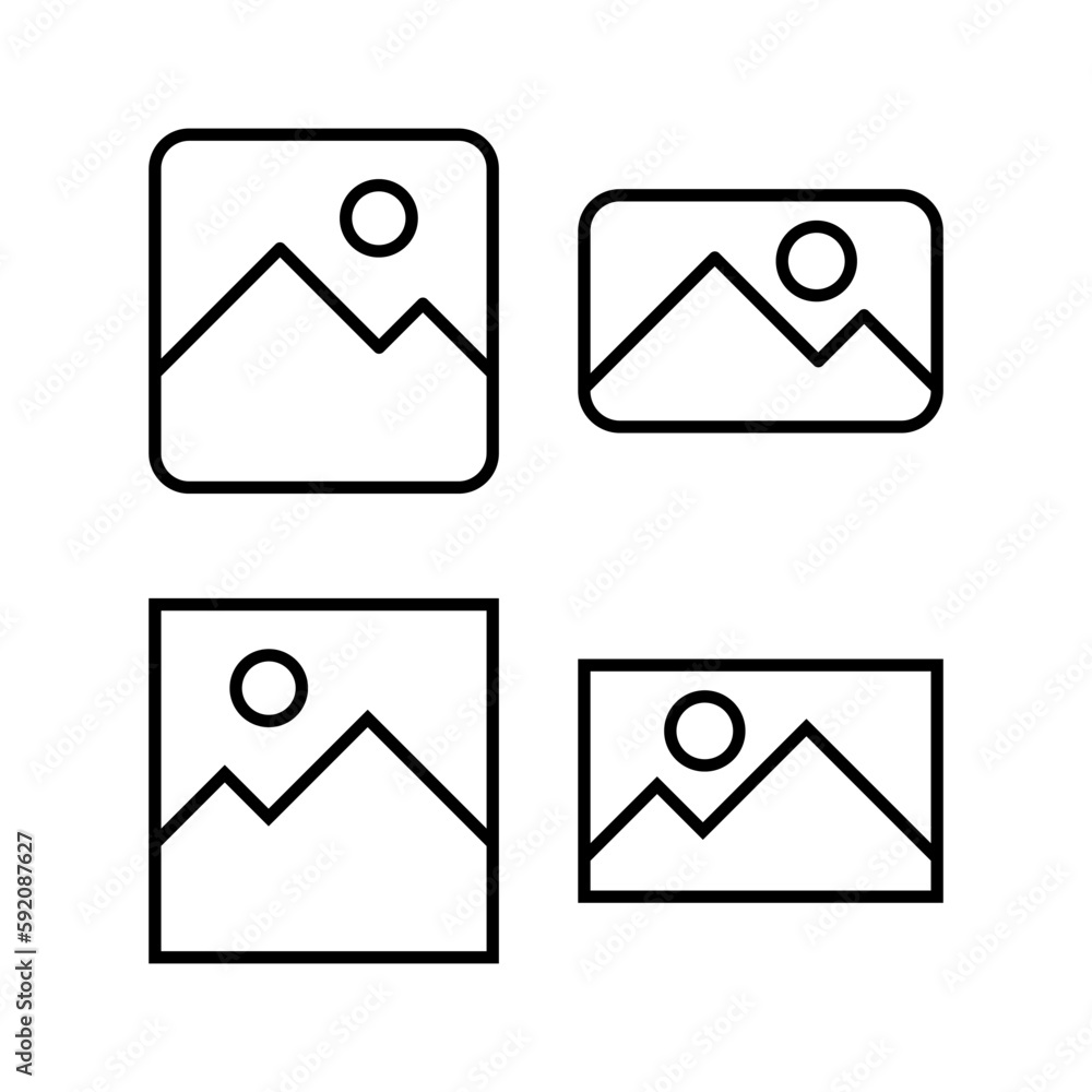 Picture icon vector illustration. photo gallery sign and symbol. image icon Picture icon vector illustration. photo gallery sign and symbol. image icon