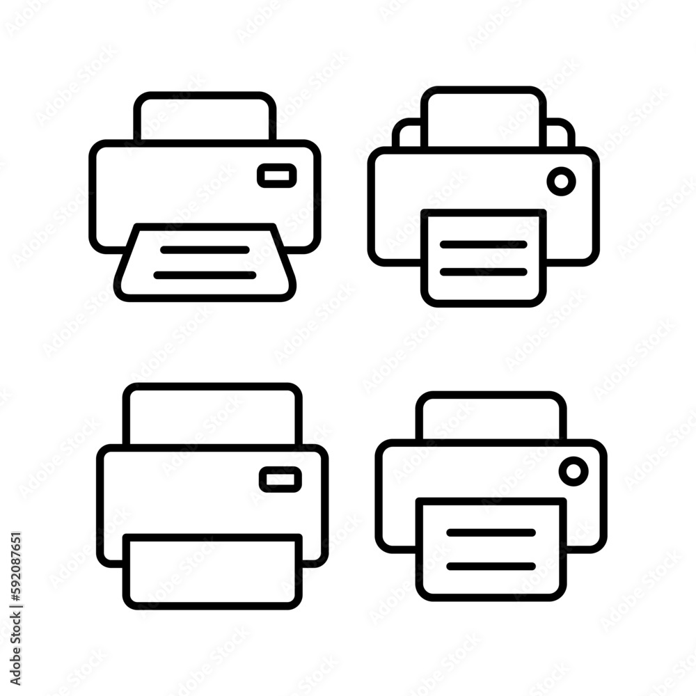 Print icon vector illustration. printer sign and symbol Print icon vector illustration. printer sign and symbol