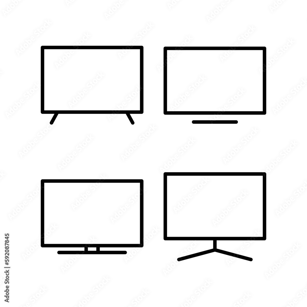 Tv icon vector illustration. television sign and symbol Tv icon vector illustration. television sign and symbol