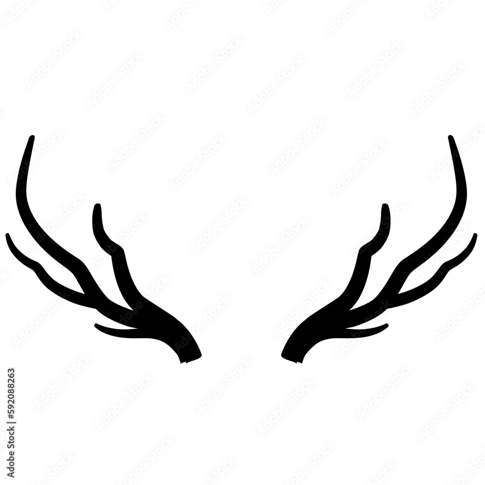 Obraz premium Antler deer illustration