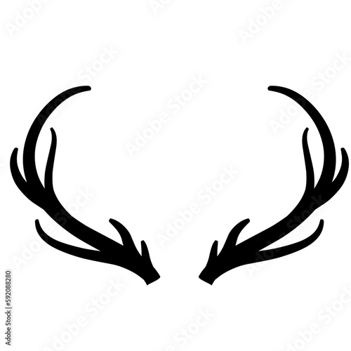 Antler deer illustration