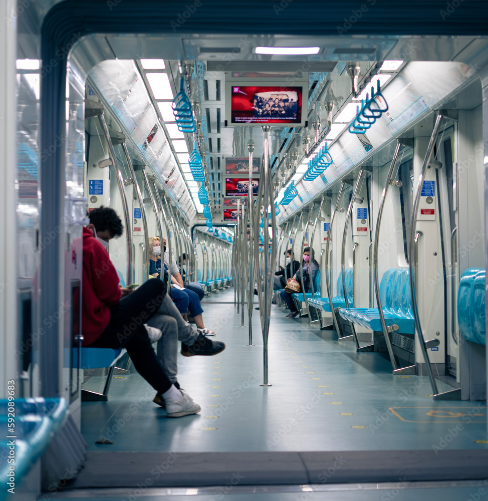 Fototapeta premium people in subway
