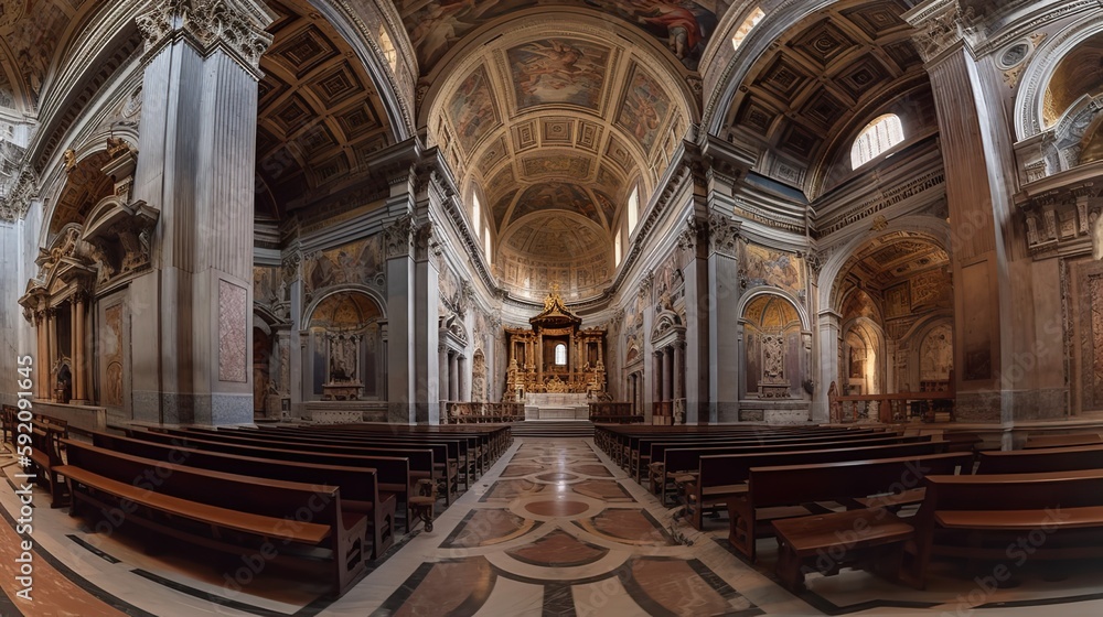 Fototapeta premium Rome's Beautiful Churches