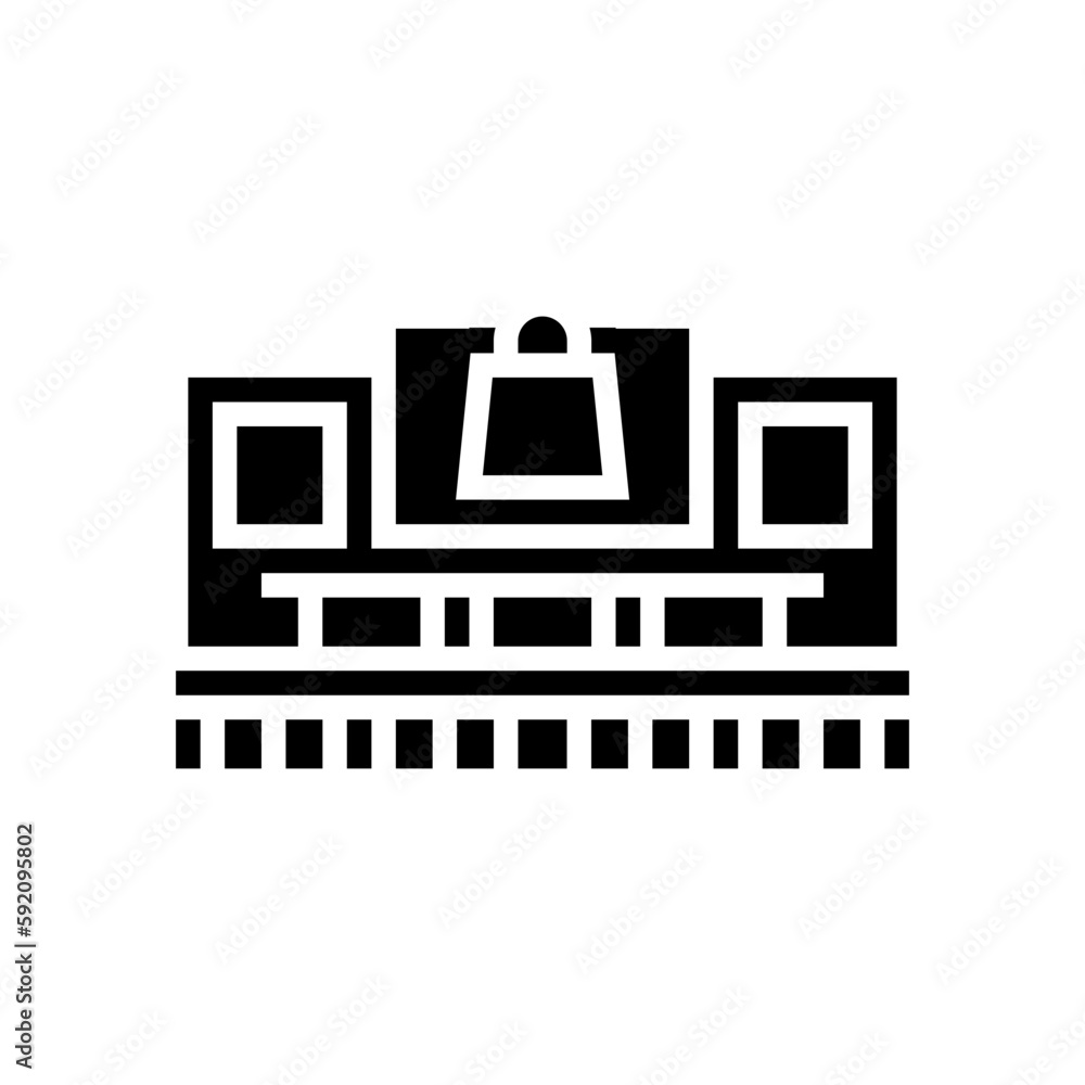superstore store glyph icon vector illustration superstore store glyph icon vector illustration