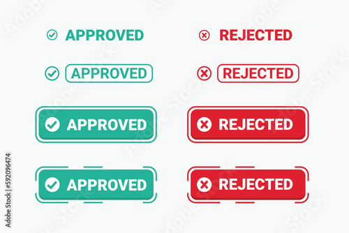 Approved and rejected vector set design