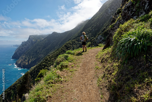 Obraz na plátně Portugal - Madeira - Porto da Cruz - Wanderweg Boca do Risco