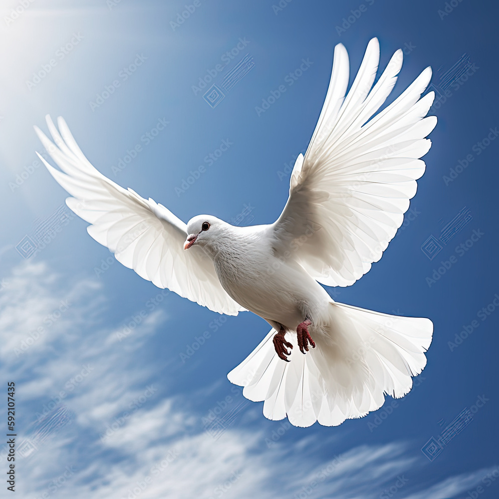 Fototapeta premium Dove of Peace Illustration