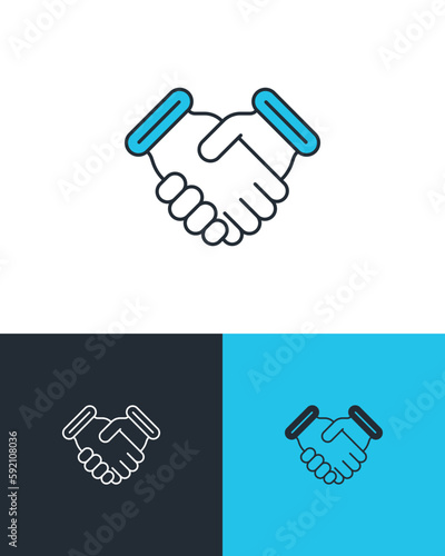 Business Agreement and Partnership Icon