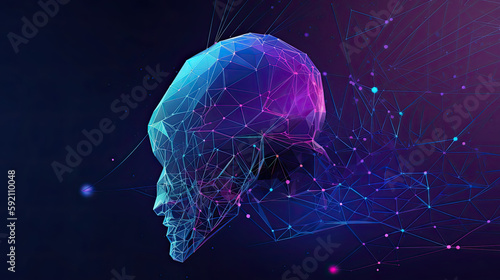Next-Gen Networking: Futuristic Illustration for Generative AI