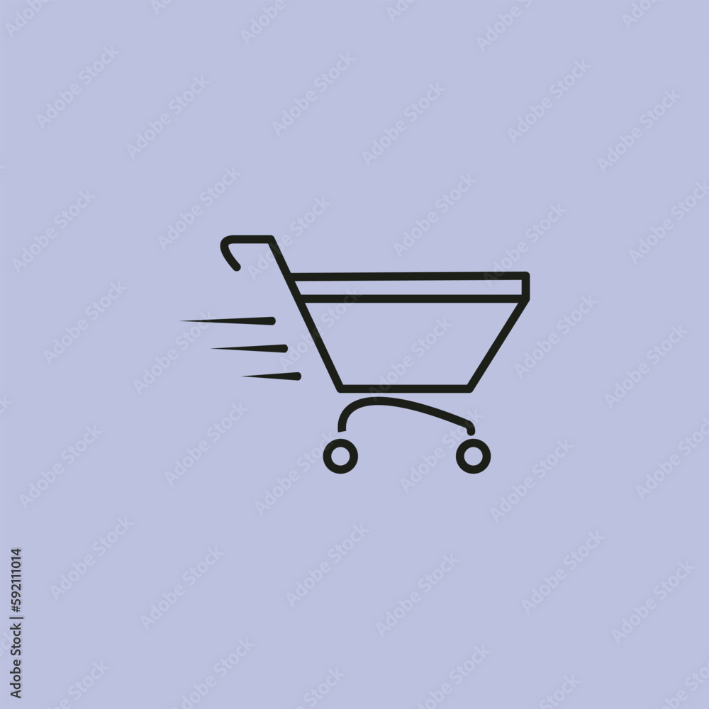 Shopping cart line icon, outline vector sign, linear style pictogram isolated on white. Symbol, logo illustration Shopping cart line icon, outline vector sign, linear style pictogram isolated on white. Symbol, logo illustration