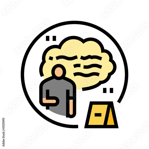 hearsay evidence crime color icon vector illustration
