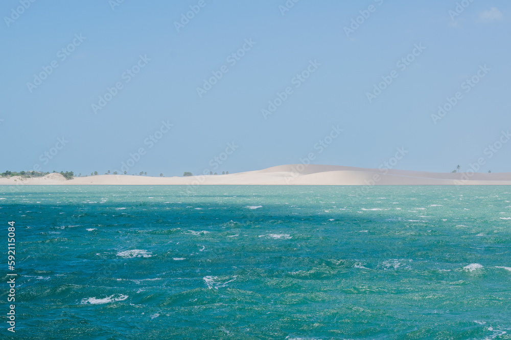 Camocim Beach overlooking Love Island, Ceará, Brazil. Camocim Beach overlooking Love Island, Ceará, Brazil.